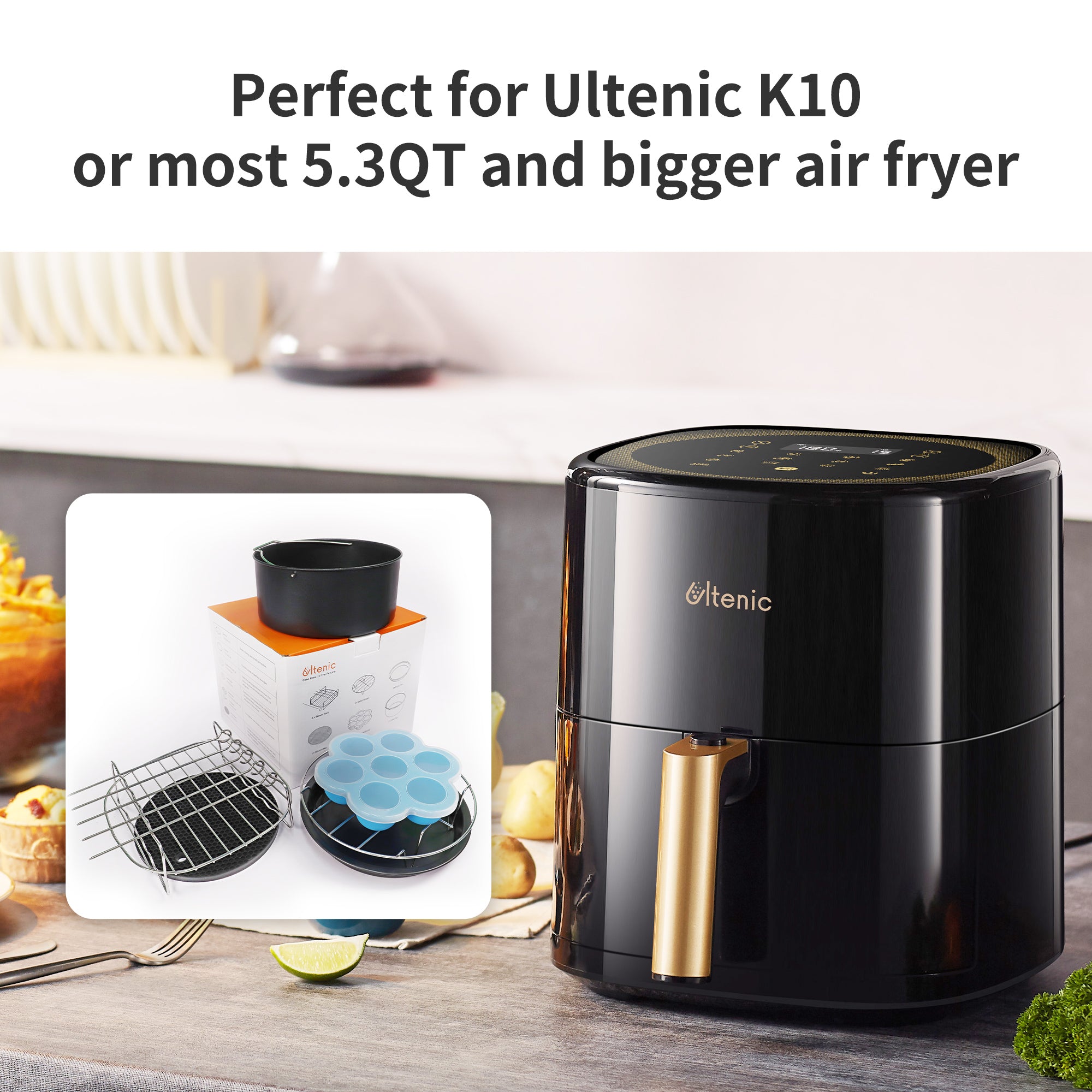 Kit d'Accessoires, Support De Plaque pour K10 friteuse sans huile – Ultenic